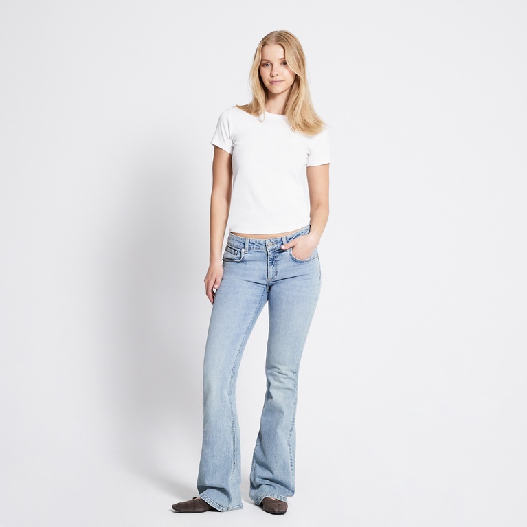 Low waist bootcut jeans "Low Boot" Light blue